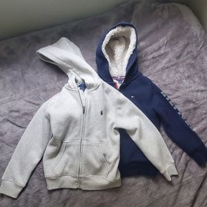 Two zip hooded sweatshirts. 5T